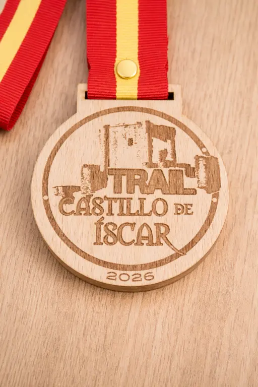 medalla de madera personalizada