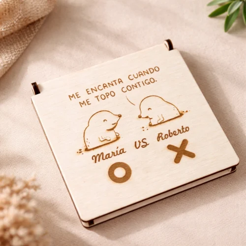 Caja Juego Tres en Raya Personalizado — Un Detalle Único
