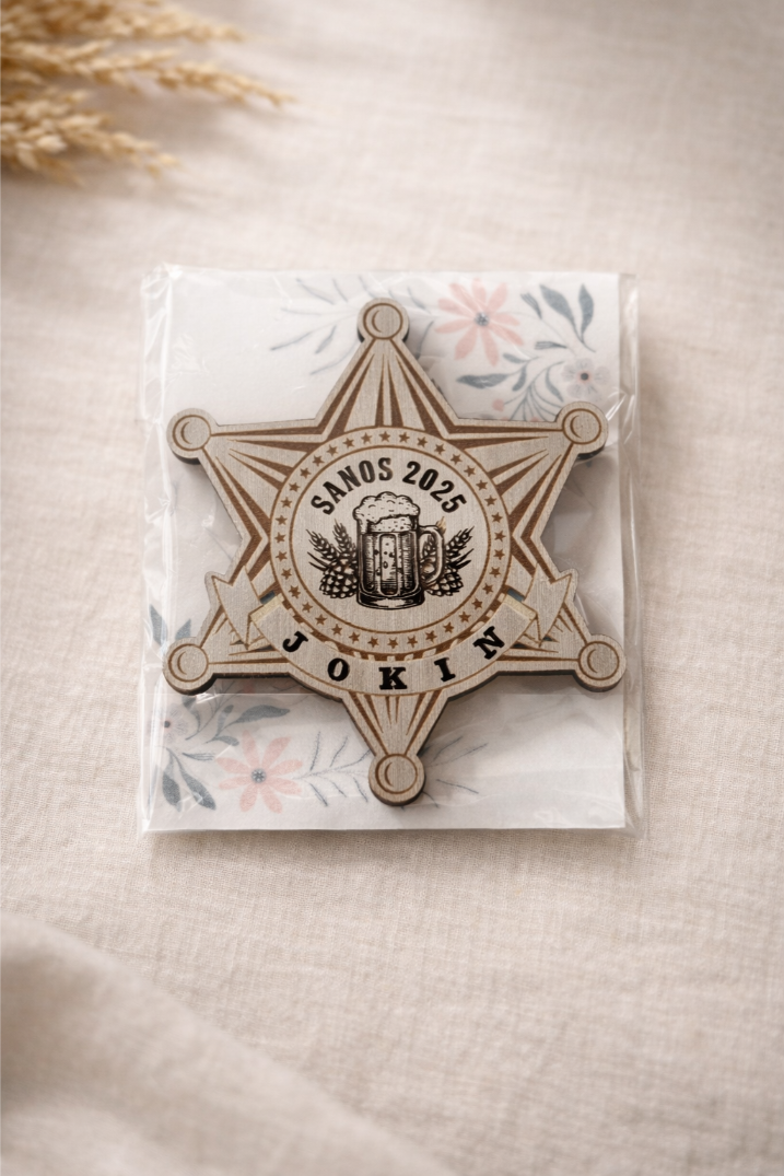 Chapas de Madera Personalizadas — Tu Diseño, Tu Forma