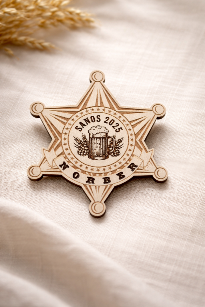 Chapas de Madera Personalizadas — Tu Diseño, Tu Forma