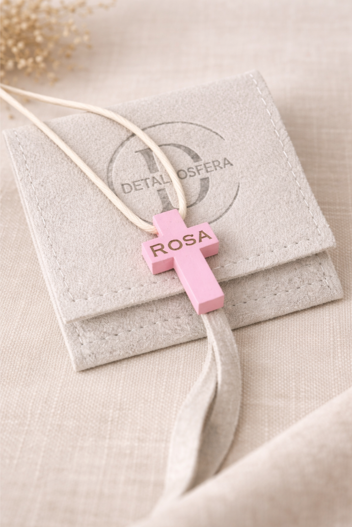 Cruz de Madera Personalizada - Símbolo de Fe Con Tu Nombre