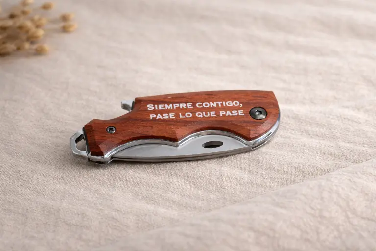 Cuchillo Plegable Personalizado - Navaja Grabada Funcional