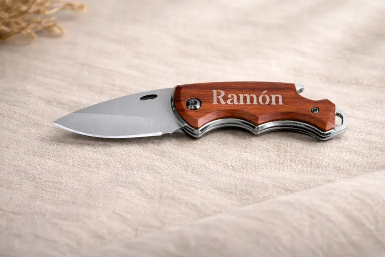 Cuchillo Plegable Personalizado - Navaja Grabada Funcional