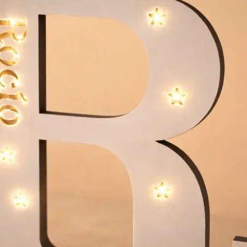 Lámpara LED con Nombre Personalizado — Letra Luminosa