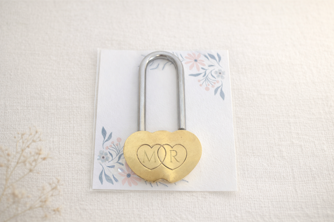 candado corazon personalizado