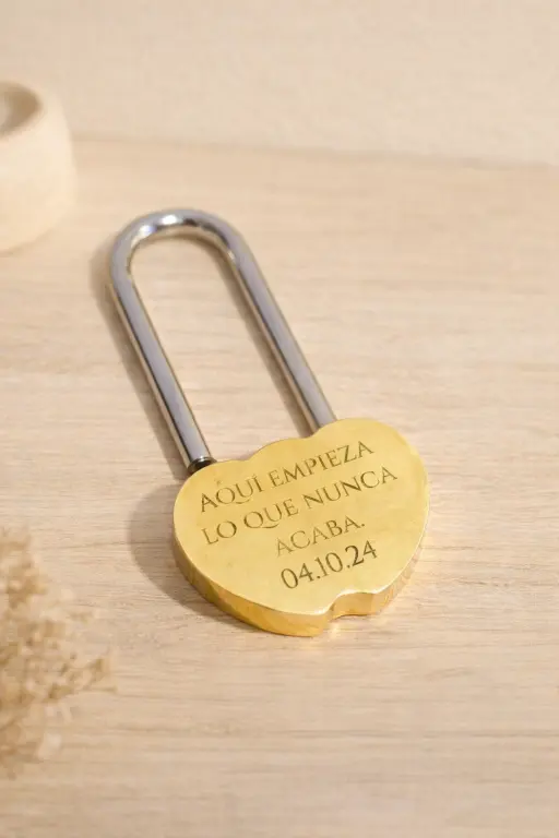 candado corazon personalizado